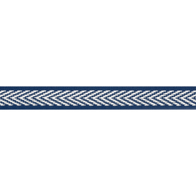 Westport Tape Navy E81844 by Thibaut Fabric Thibaut Fabric Westport Tape Navy E81844Fabric Tapes & Trims Vol. 4 100% Solution Dyed Polyester UNITED KINGDOM </p><p>Repeat: V: - 1 - Fabric Carolina -