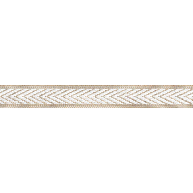 Westport Tape Sand E81847 by Thibaut Fabric Thibaut Fabric Westport Tape Sand E81847Fabric Tapes & Trims Vol. 4 100% Solution Dyed Polyester UNITED KINGDOM </p><p>Repeat: V: - 1 - Fabric Carolina -