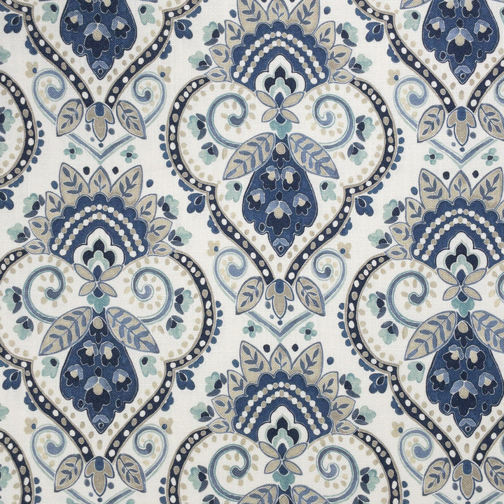 Eaton 3 Ink by Stout Designer Fabric RAINBOW LIBRARY DENIM/INDIGO 67%SVI 33%LIN SPAIN Horizontal: 13.500 and Vertical: 13.500 54 in - Swanky Fabrics -