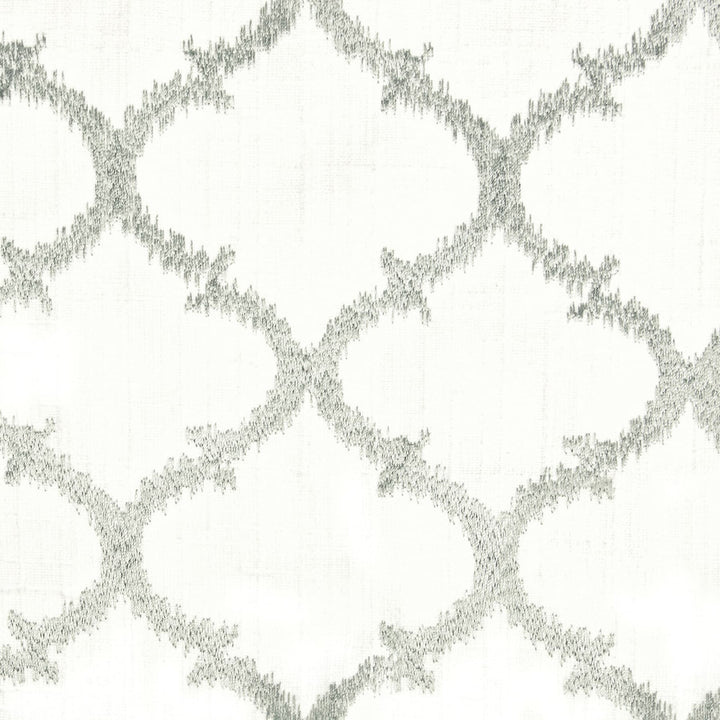 Eavesdrop 2 Chrome by Stout Designer Fabric RAINBOW LIBRARY CHROME/NICKEL 98%POL 2%NYL %REMB CHINA FLAME RETARDANT-U.F.A.C. CLASS 1 Horizontal: 4 and Vertical: 3.75 51 in - Swanky Fabrics -