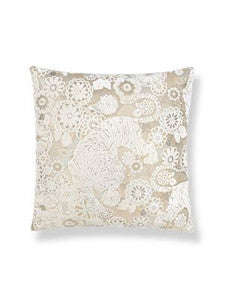 Siberian Tiger Pillow 22 X 22 - White Tawny EASIBERPILL0001 by Scalamandre Designer Pillows