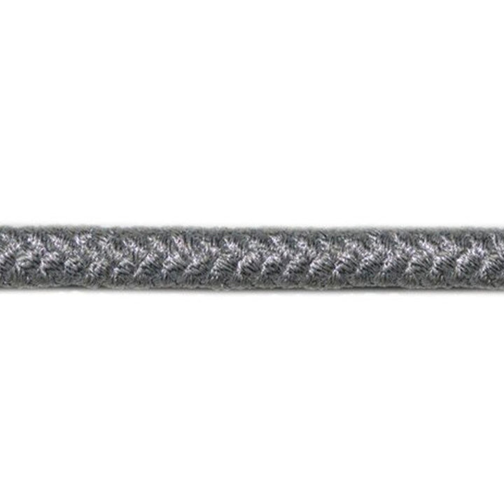 0283 Silver by Europatex Designer Fabric Metallic 100% Polyester 0.25 inches - Swanky Fabrics -