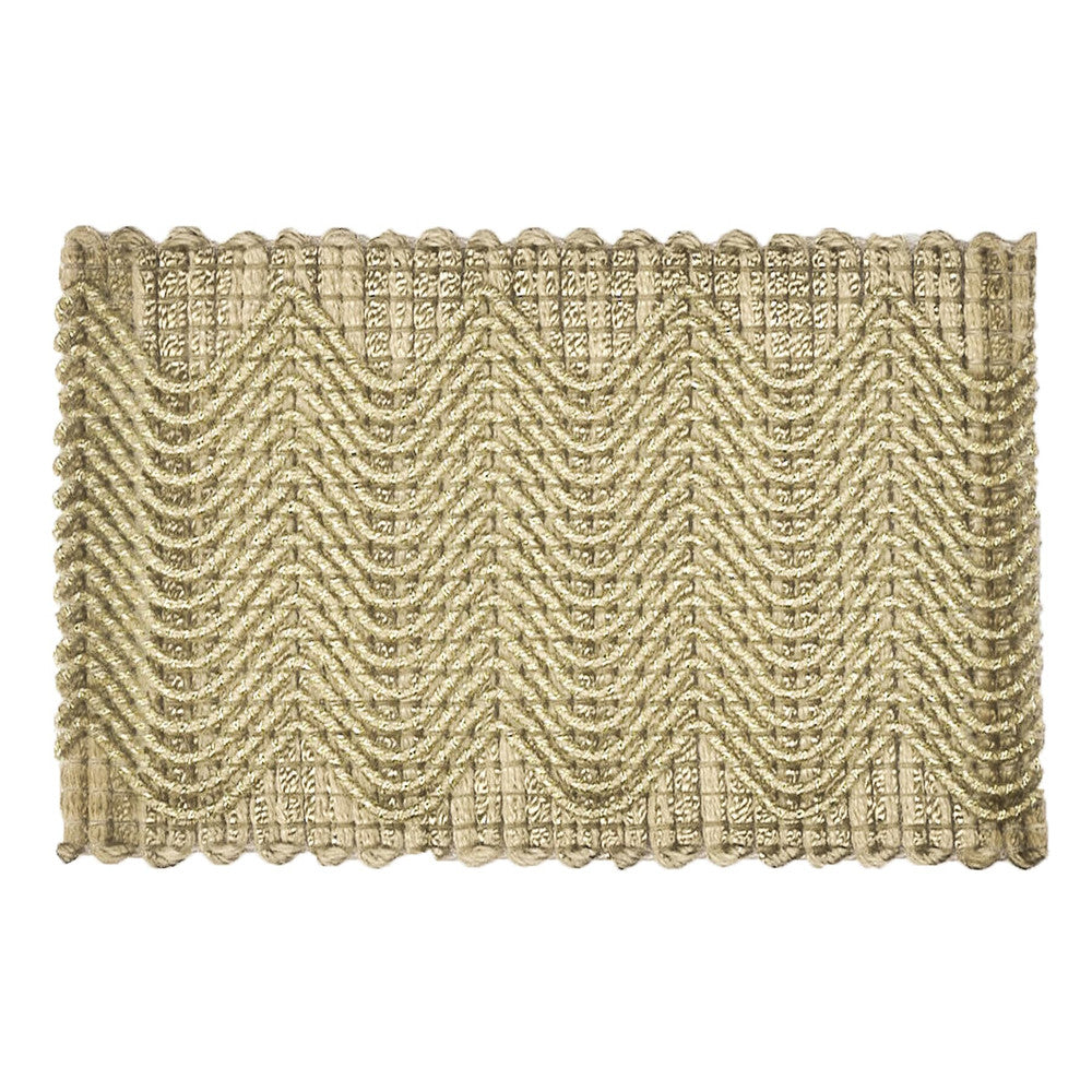 Eclectic 3 Mushroom by Stout Designer Trim MOONDUST TRIM 42%SVI 29%LIN 17%NYL 7%COT 5%MTL CHINA Horizontal: 0 and Vertical: 0 2 in - Swanky Fabrics -