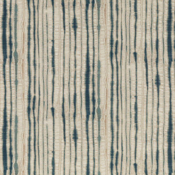 Linear Indigo by Threads Designer Fabric NALA PRINTS LINEN - 100% Austria - Horizontal: 29.55 and Vertical: 19.7 58.706 - Swanky Fabrics -