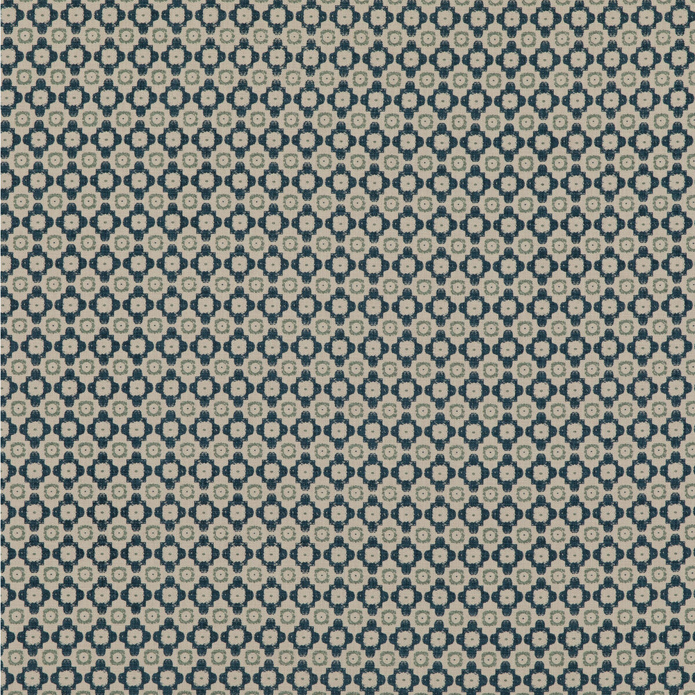 Ambit Indigo by Threads Designer Fabric NALA PRINTS COTTON - 100% India - Horizontal: 1.379 and Vertical: 1.576 53.19 - Swanky Fabrics -