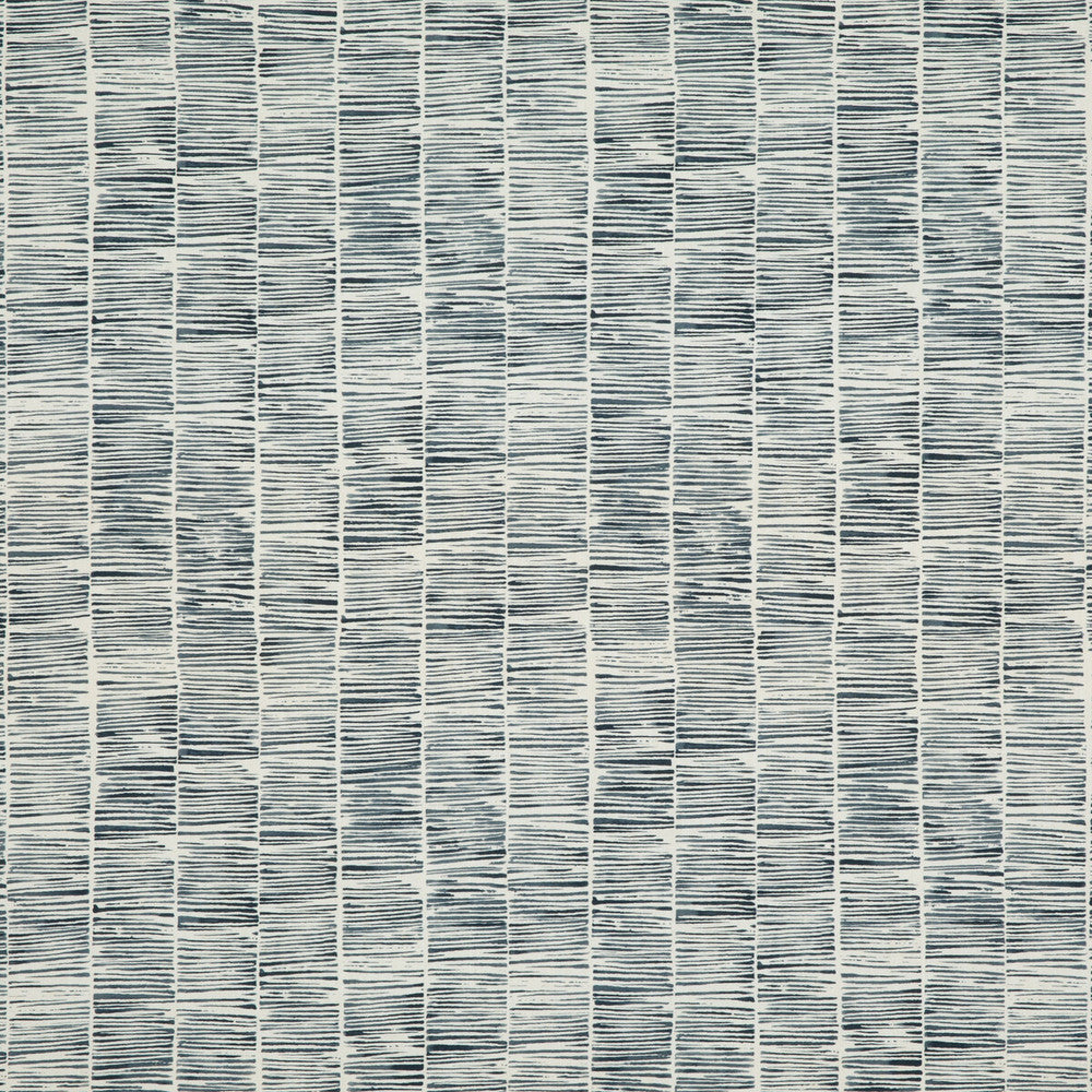 Etching Indigo by Threads Designer Fabric NALA PRINTS COTTON - 90%;LINEN - 10% United Kingdom HEAVY Horizontal: 13.79 and Vertical: 16.154 54.372 - Swanky Fabrics -