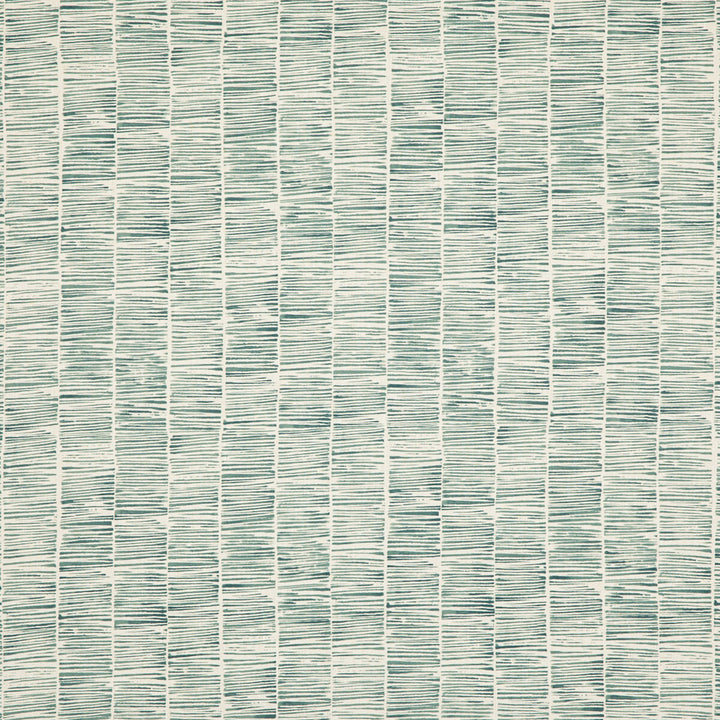 Etching Teal by Threads Designer Fabric NALA PRINTS COTTON - 90%;LINEN - 10% United Kingdom HEAVY Horizontal: 13.79 and Vertical: 16.154 54.372 - Swanky Fabrics -