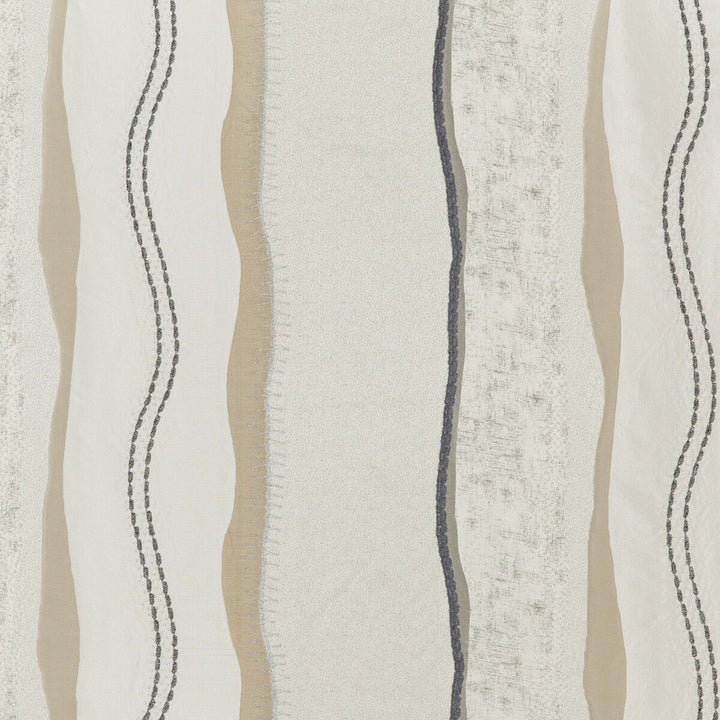 Solaris Platinum/Bronze by Threads Designer Fabric ODYSSEY VISCOSE - 57%;SILK - 16%;ACRYLIC - 11%;LUREX - 9%;ZARI - 4%;PLASTIC - 3% India Horizontal: 26.989 and Vertical: 17.73 53.978 - Swanky Fabrics -