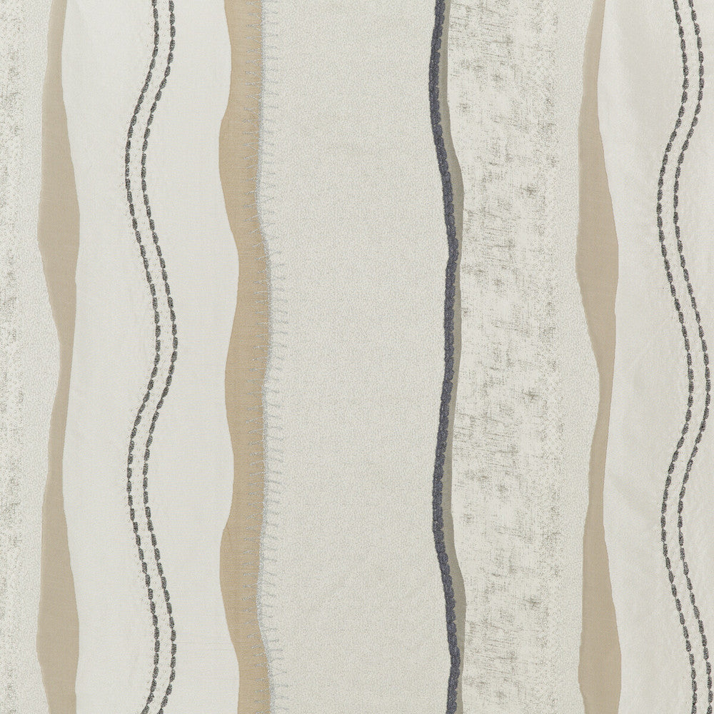 Solaris Platinum/Bronze by Threads Designer Fabric ODYSSEY VISCOSE - 57%;SILK - 16%;ACRYLIC - 11%;LUREX - 9%;ZARI - 4%;PLASTIC - 3% India - Horizontal: 26.989 and Vertical: 17.73 53.978 - Swanky Fabrics -