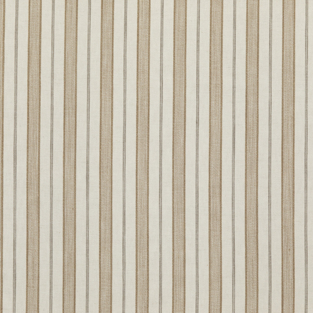 Stirling Taupe by Threads Designer Fabric GREAT STRIPES COTTON - 53%;LINEN - 19%;JUTE - 14%;ACRYLIC - 12%;NYLON - 2% Italy HEAVY Horizontal: 4.728 and Vertical: 52.008 - Swanky Fabrics -