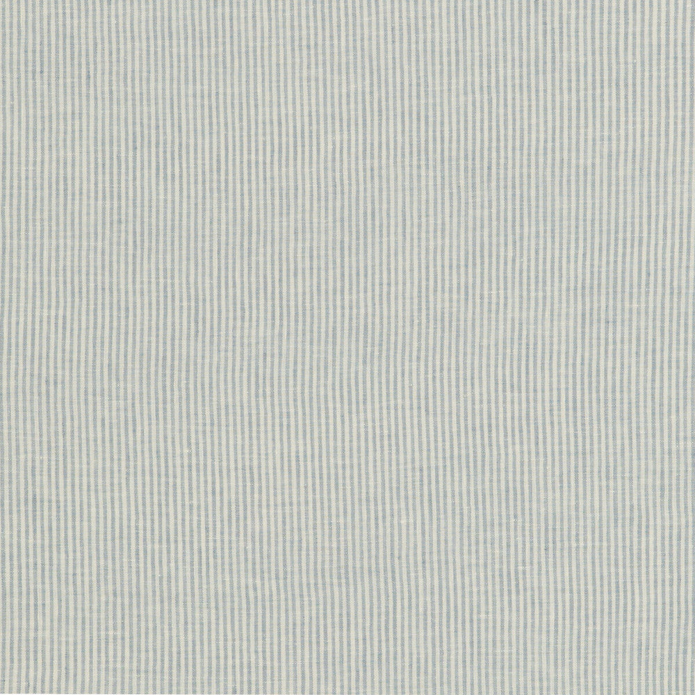 Nala Ticking Sky by Threads Designer Fabric NALA LINENS LINEN - 100% Italy - Horizontal: - and Vertical: - 120.17 - Swanky Fabrics -