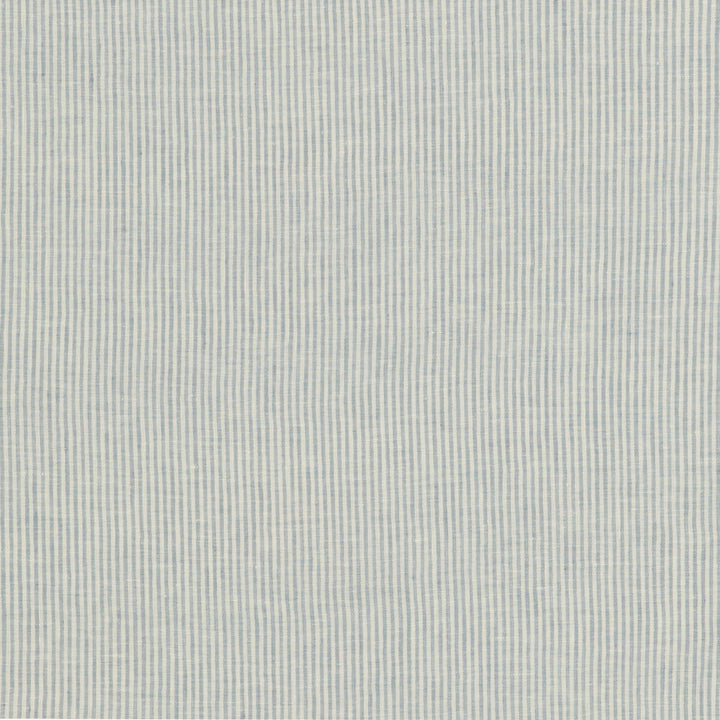 Nala Ticking Sky by Threads Designer Fabric NALA LINENS LINEN - 100% Italy Horizontal: and Vertical: 120.17 - Swanky Fabrics -