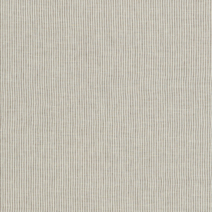 Nala Ticking Dove by Threads Designer Fabric NALA LINENS LINEN - 100% Italy Horizontal: and Vertical: 120.17 - Swanky Fabrics -