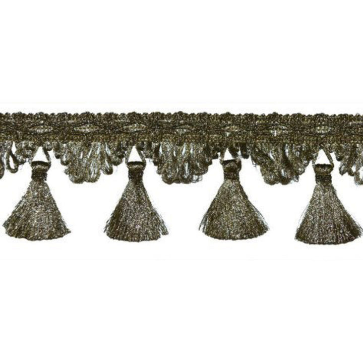 3013 Antique by Europatex Designer Fabric Metallic 100% Polyester 0.50 inches - Swanky Fabrics -