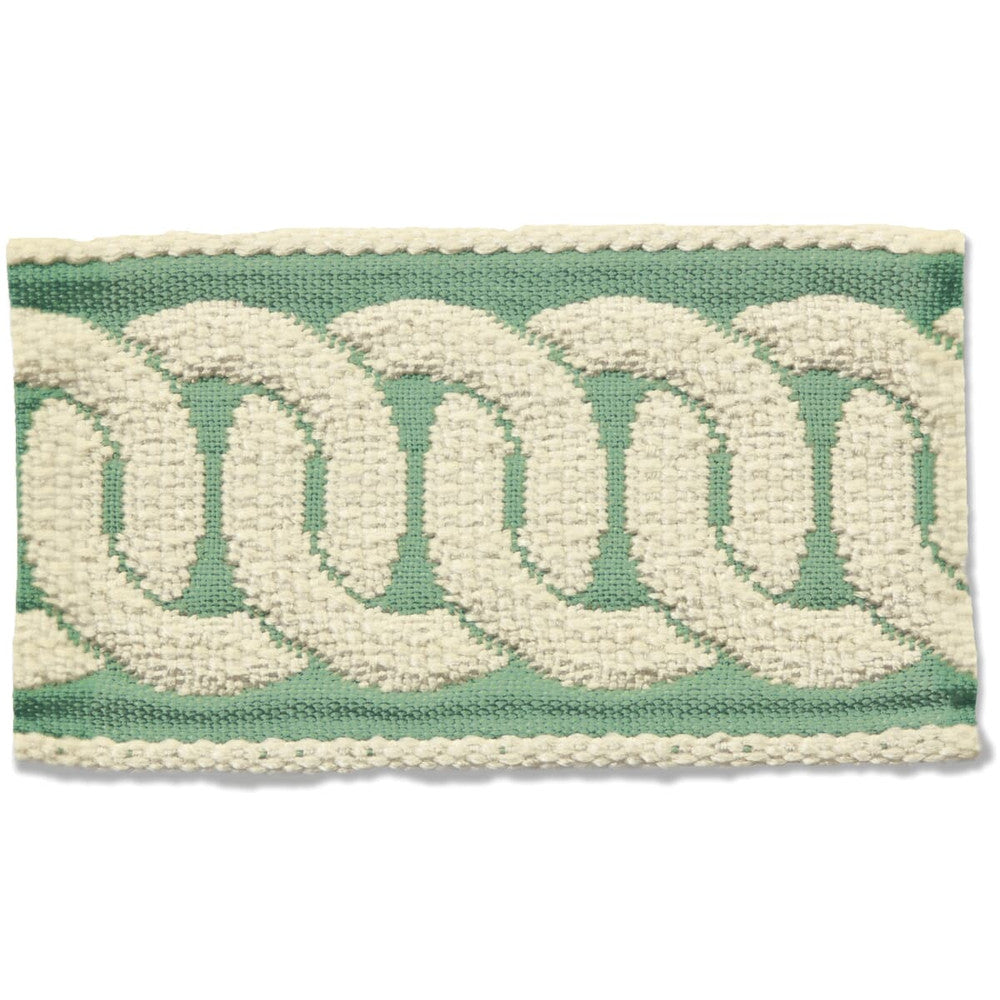 Edderton 1 Seaspray by Stout Designer Trim NEW WORLD TAPES & BORDERS 100%SVI FRANCE </p><p>Repeat: 0 2 in - Swanky Fabrics -