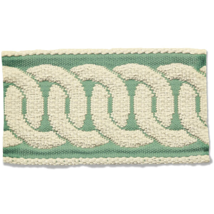 Edderton 1 Seaspray by Stout Trim Stout Trim Edderton 1 SeasprayTrim NEW WORLD TAPES & BORDERS 100%SVI FRANCE </p><p>Repeat: H: 1.500, V: 0.000 2 in - Fabric Carolina -