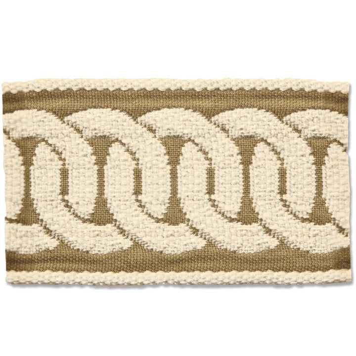 Edderton 2 Desert by Stout Designer Trim NEW WORLD TAPES & BORDERS 100%SVI FRANCE Horizontal: 1.500 and Vertical: 0.000 2 in - Swanky Fabrics -