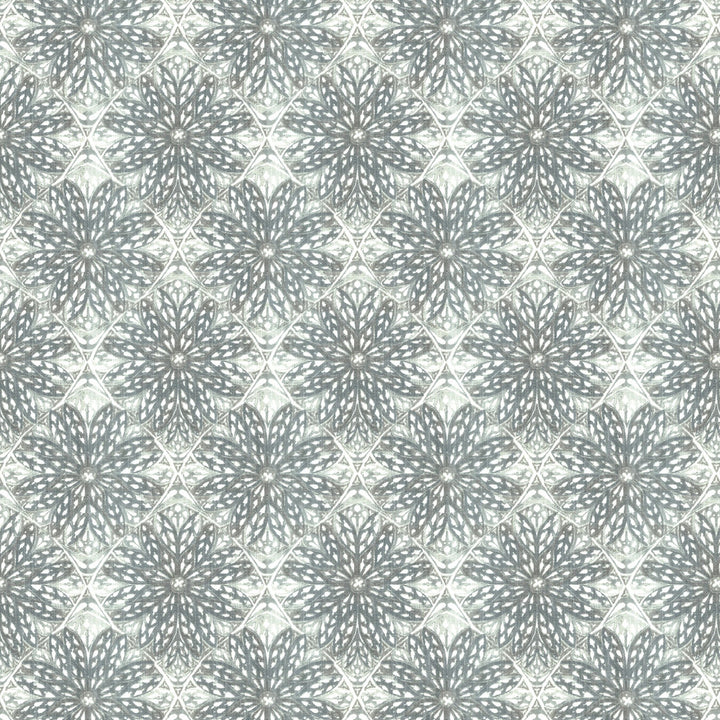 Edelweiss 2 Nickel by Stout Designer Fabric RAINBOW LIBRARY FOG/COAL 85%COT 15%LIN USA Horizontal: 8.375 and Vertical: 8.375 54 in - Swanky Fabrics -