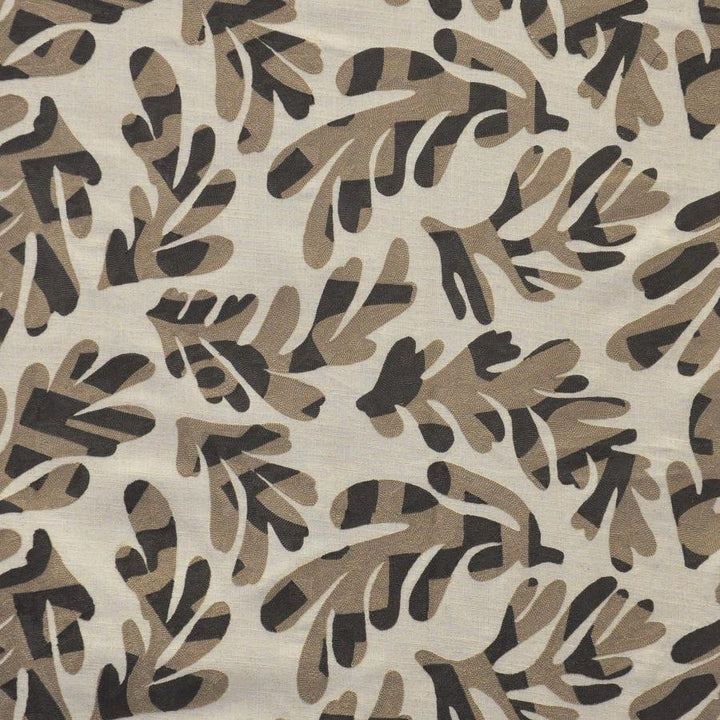 Elkhorn # 621 Sparrow by Maxwell Designer Fabric Color Theory-Vol.Vii Sandalwood BASE: 36% COTTON
30% PES
17% VISCOSE
17% LINEN EMB: SPUN POLYESTER INDIA V-15.2" H-25.4" 56" - Swanky Fabrics -