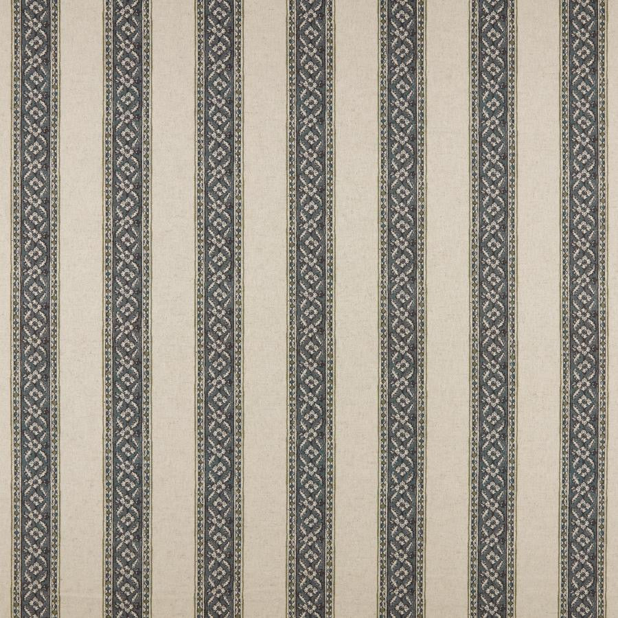 Edith # 560 Lagoon by Maxwell Designer Fabric Print Gallery Iii 85% COTTON
15% LINEN SPAIN V-5.5" H-9.1" 54" - Swanky Fabrics -