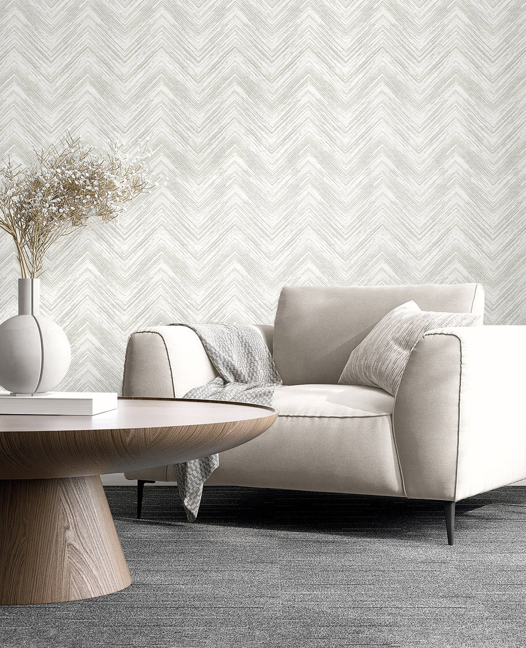 Elisiana Ivory EL20410 by Seabrook Designs Designer Wallpaper
