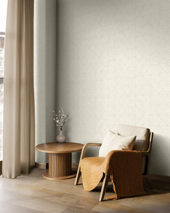 Lunoria Oatmeal EL20500 by Seabrook Designs Designer Wallpaper