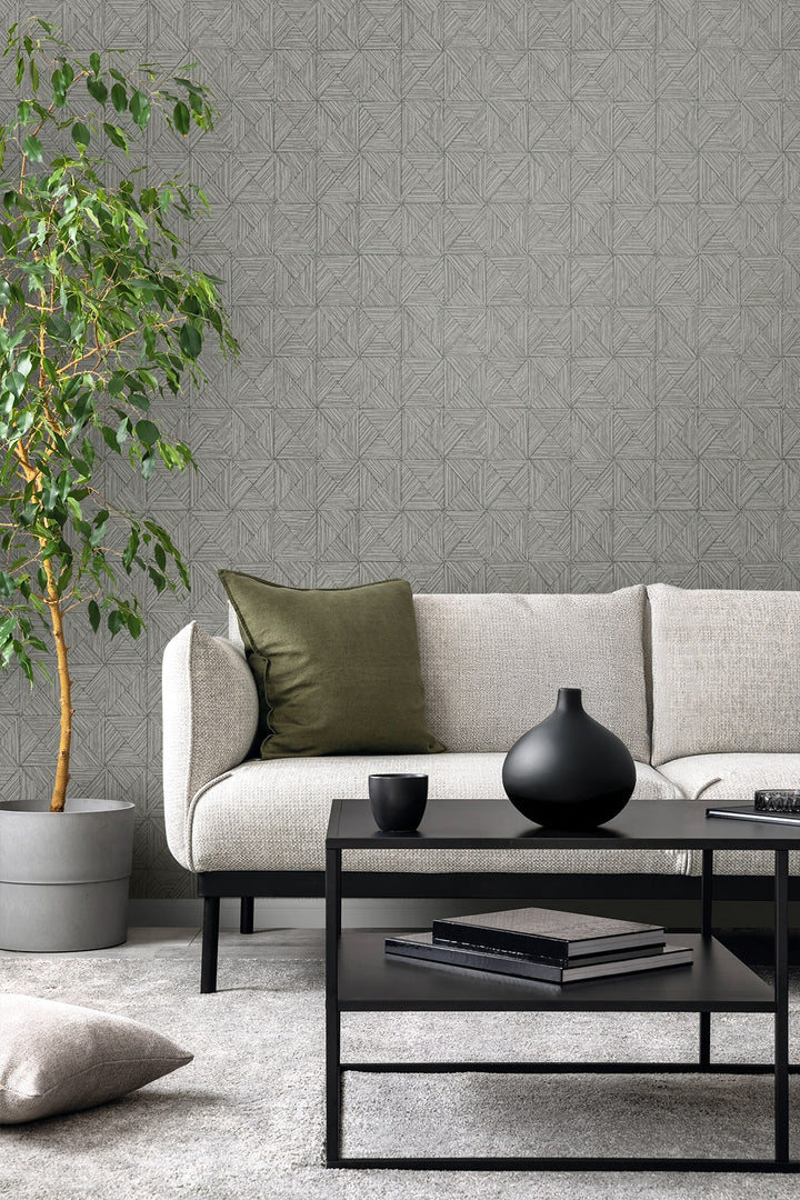 Lunoria Cement EL20508 by Seabrook Designs Designer Wallpaper