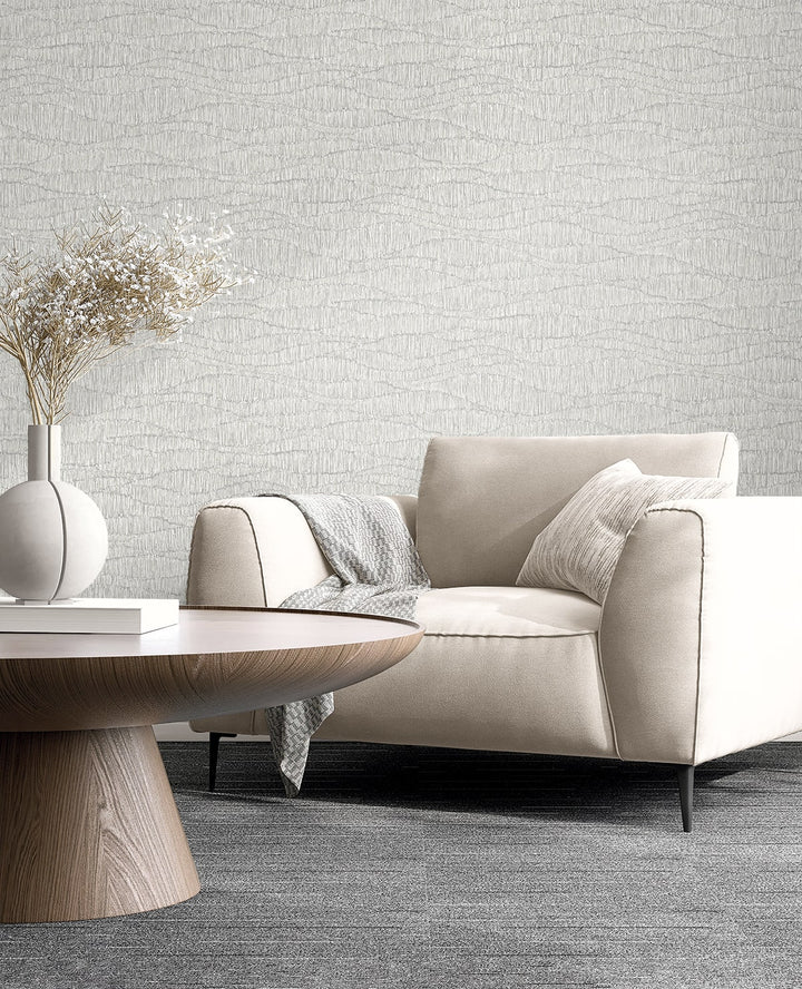 Tatiana Waves Sand EL20808 by Seabrook Designs Designer Wallpaper