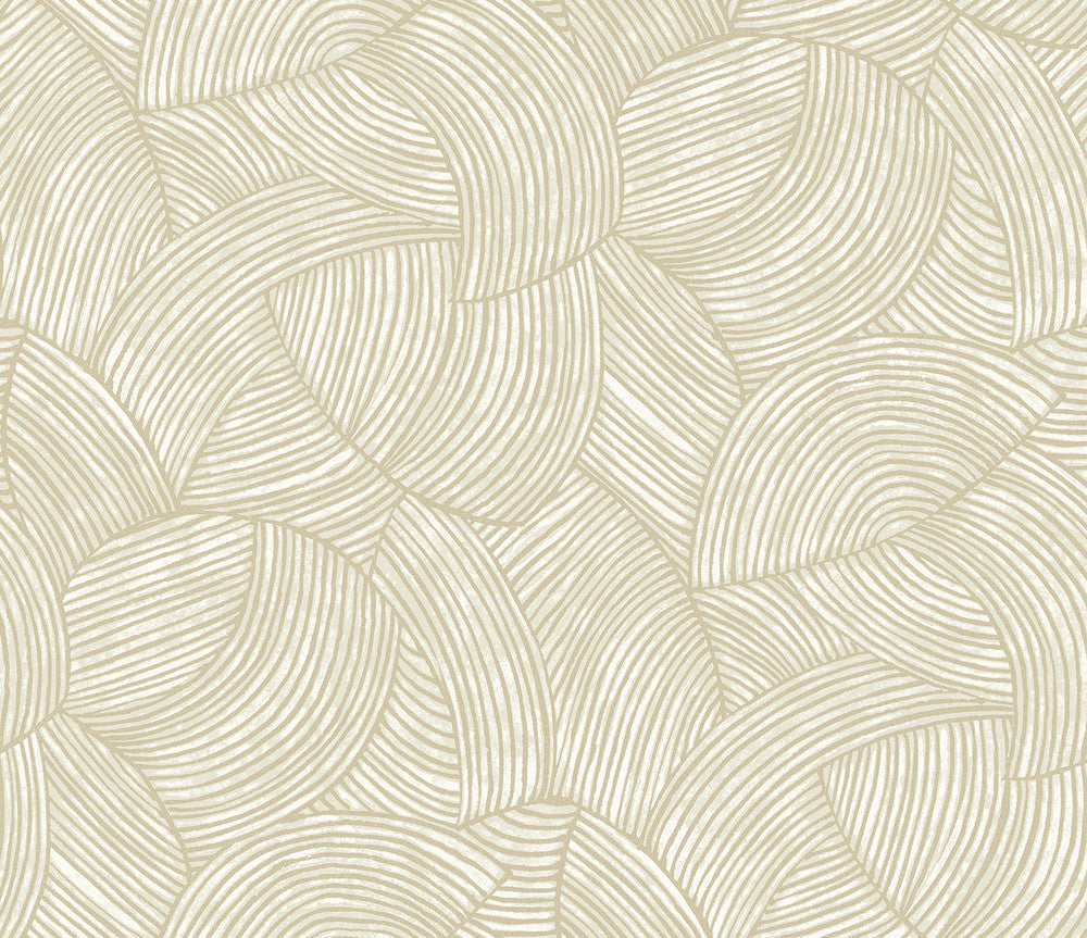 Stellara Champagne with Glass Beads EL21007 by Seabrook Designs Designer Wallpaper