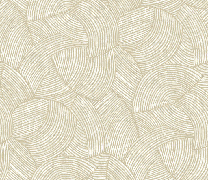 Stellara Champagne with Glass Beads EL21007 by Seabrook Designs Designer Wallpaper