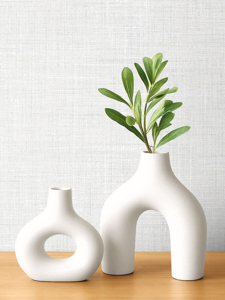 Vespia Ice Grey EL21127 by Seabrook Designs Designer Wallpaper
