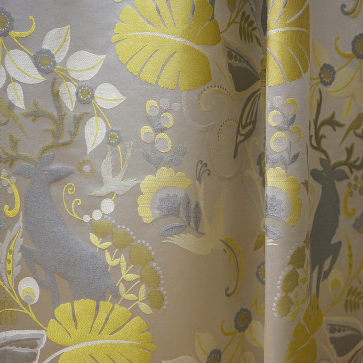 Elks 74Sj101 by JF Designer Fabric JF Studio 57% Viscose, 26% Cotton, 17% Silk India Horizontal: 26 and Vertical: 24 54 - Swanky Fabrics -