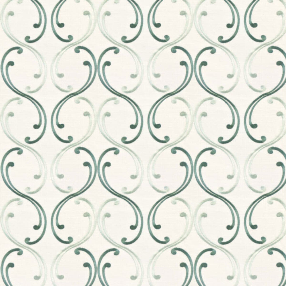 Eloquence 4 Mintjulep by Stout Designer Fabric COLOR MY WINDOW SEAGLASS/GLACIER 70%SVI 30%LIN %REMB INDIA FLAME RETARDANT-CA BULLETIN 117-SECTION E FLAME RETARDANT-U.F.A.C. CLASS 1 WYZENBEEK 30 000 DOUBLE RUB WEAR TEST (HEAVY DUTY) Horizontal: 8.625 and Vertical: 9 51.5 in - Swanky Fabrics -