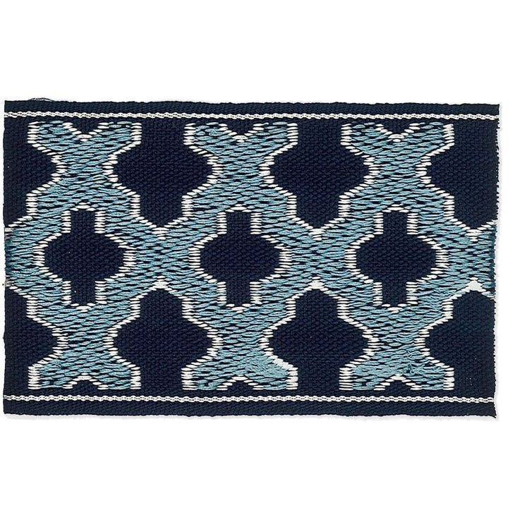 Elusive 1 Navy by Stout Designer Trim HARMONY TRIM 59%SVI 41%POL CHINA FLAME RETARDANT-U.F.A.C. CLASS 1 CATB 117-2013 PERFORMANCE RATED FABRIC WYZENBEEK 70 000 DOUBLE RUB WEAR TEST (HEAVY DUTY) Horizontal: 0.000 and Vertical: 0.000 2.5 in - Swanky Fabrics -