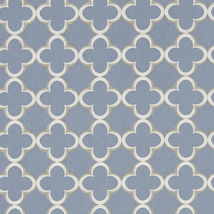 EMBLEM 63J8211 by JF Designer Fabric Felicity 55% Polyester, 45% Cotton India  Horizontal: 4.75 and Vertical: 4.75 54  - Swanky Fabrics -
