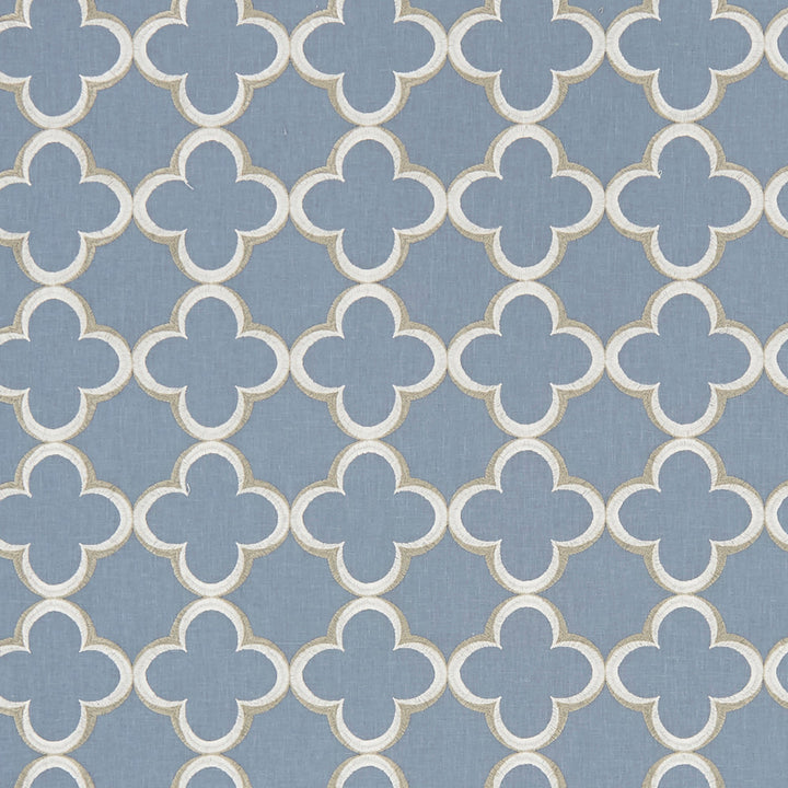 Emblem 63J8211 by JF Designer Fabric Felicity 55% Polyester, 45% Cotton India Horizontal: 4.75 and Vertical: 4.75 54 - Swanky Fabrics -