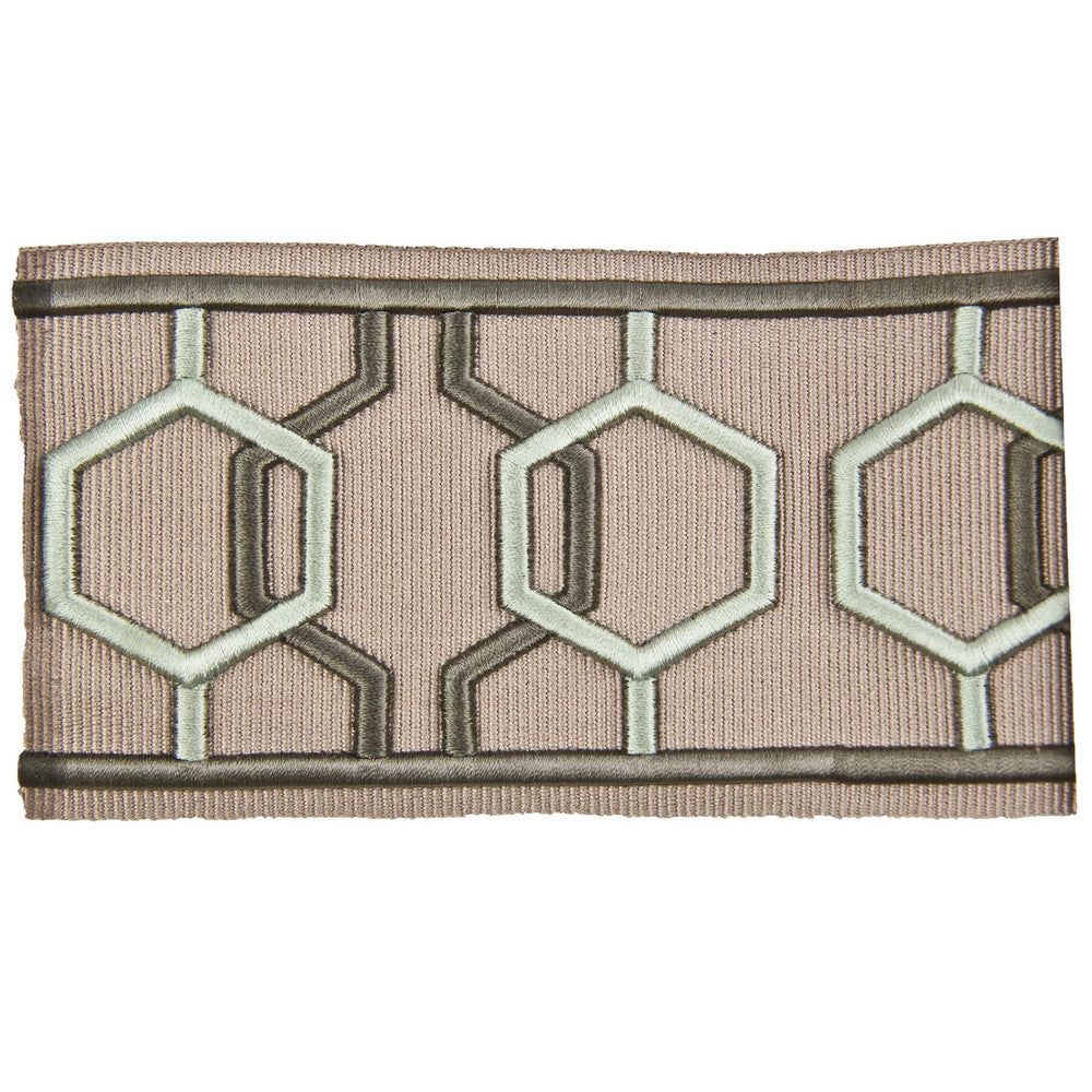 Emily 3 Truffle by Stout Trim Stout Trim Emily 3 TruffleTrim DISTINCTION TAPES CHINA </p><p>Repeat: H: 3.000, V: 4.000 3 in - Fabric Carolina -