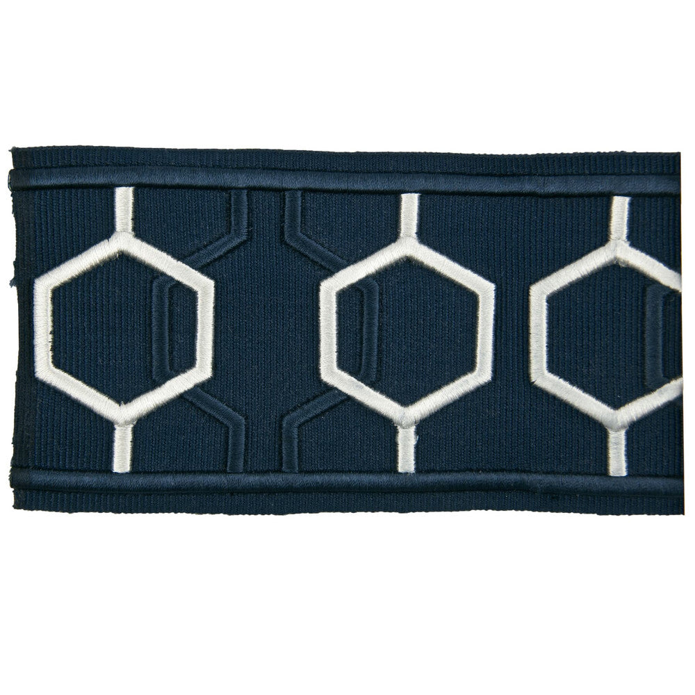 Emily 4 Indigo by Stout Designer Trim DISTINCTION TAPES 99%SVI 1%POL CHINA FLAME RETARDANT-CA BULLETIN 117-CLASS 1 WYZENBEEK 15 000 DOUBLE RUB WEAR TEST (HEAVY DUTY) CATB 117-2013 Horizontal: 3.000 and Vertical: 4.000 3 in - Swanky Fabrics -