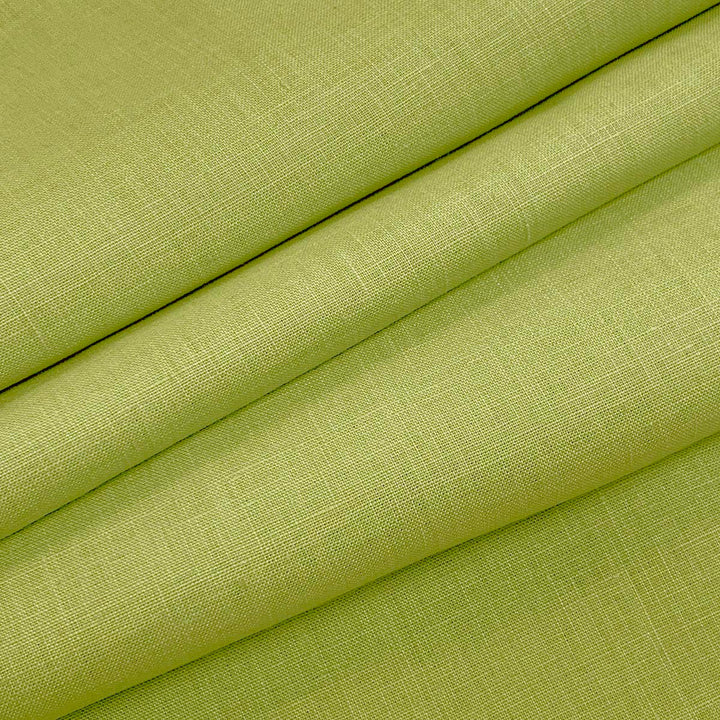 Emma Linen Apple Green by Magnolia Designer Fabric - 100 % Linen India 20000 Horizontal: 0 and Vertical: 0 54" - Swanky Fabrics -