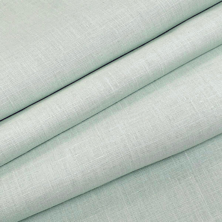 Emma Linen Aqua by Magnolia Designer Fabric - 100 % Linen India 20000 Horizontal: 0 and Vertical: 0 54" - Swanky Fabrics -