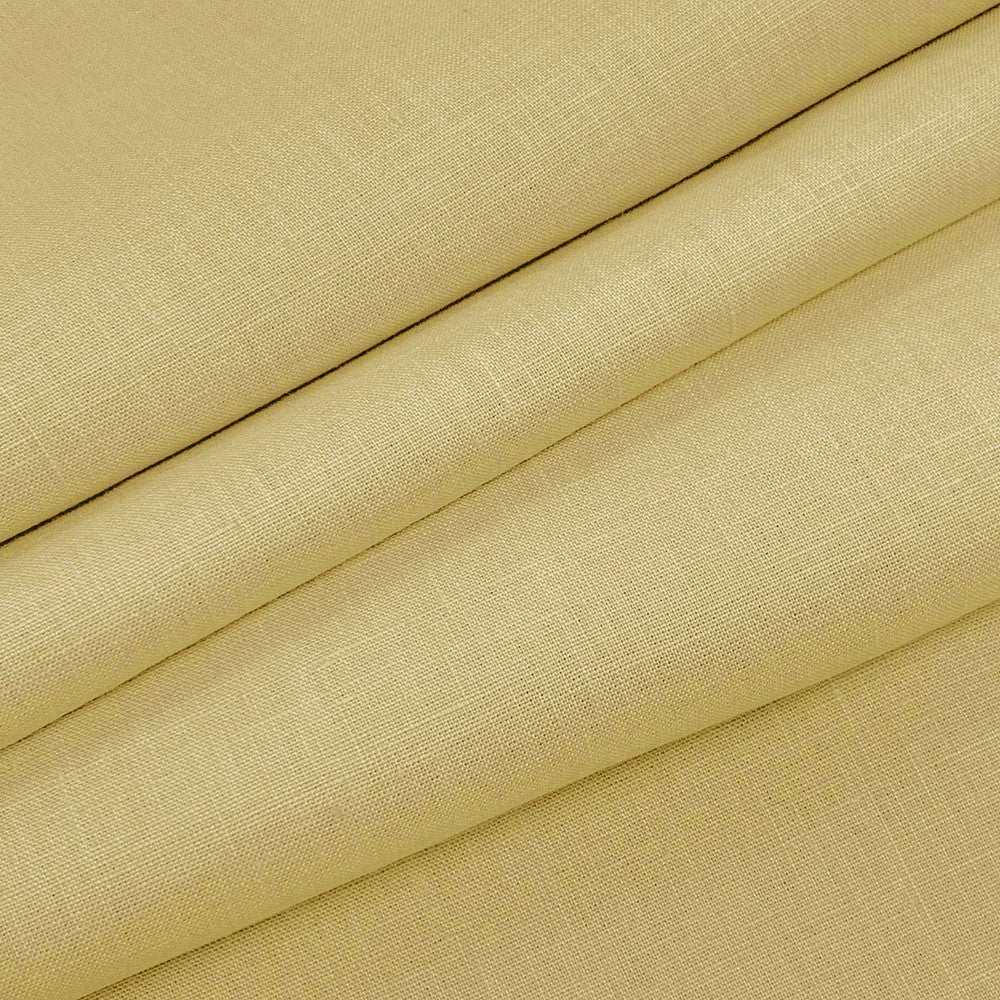 Emma Linen Butter by Magnolia Designer Fabric - 100 % Linen India 20000 Horizontal: 0 and Vertical: 0 54" - Swanky Fabrics -