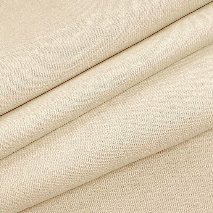 Emma Linen Eggshell by Magnolia Designer Fabric - 100 % Linen India 20000 Horizontal: 0 and Vertical: 0 54" - Swanky Fabrics -
