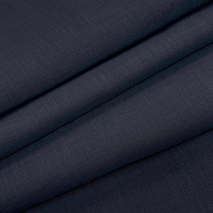 Emma Linen Indigo by Magnolia Designer Fabric - 100 % Linen India 20000 Horizontal: 0 and Vertical: 0 54" - Swanky Fabrics -