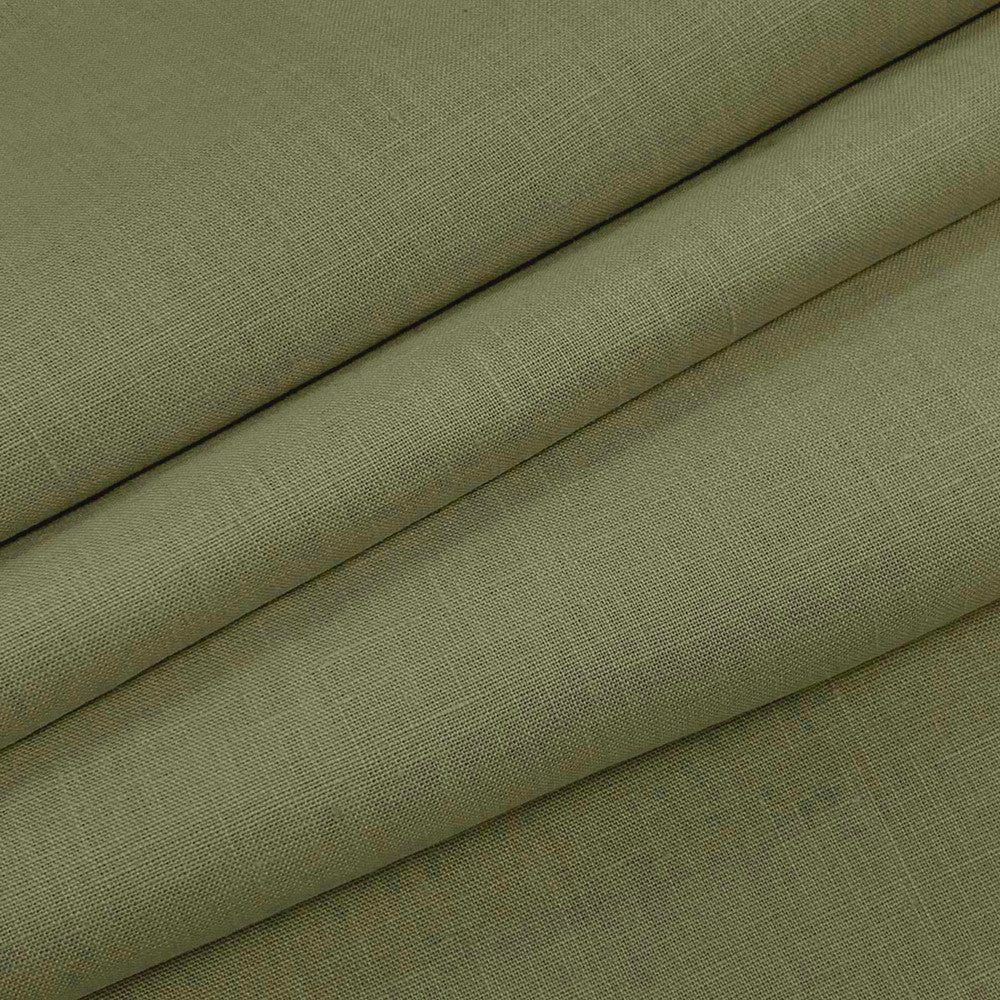 Emma Linen Moss by Magnolia Designer Fabric - 100 % Linen India 20000 Horizontal: 0 and Vertical: 0 54" - Swanky Fabrics -