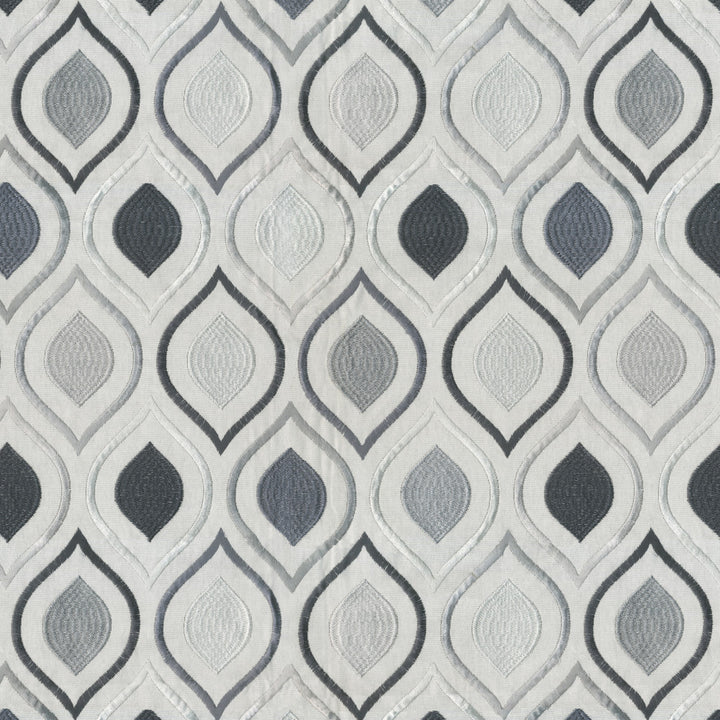Emulate 96J8591 by JF Designer Fabric Midnight Waters 65% Cotton, 27% Viscose, 8% Polyester India Horizontal: 16.375 and Vertical: 15.5 54 - Swanky Fabrics -