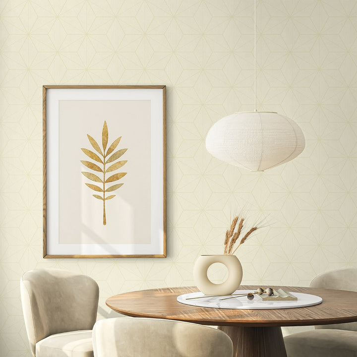 Tessela Sand EN41200 by Seabrook Designs Designer Wallpaper