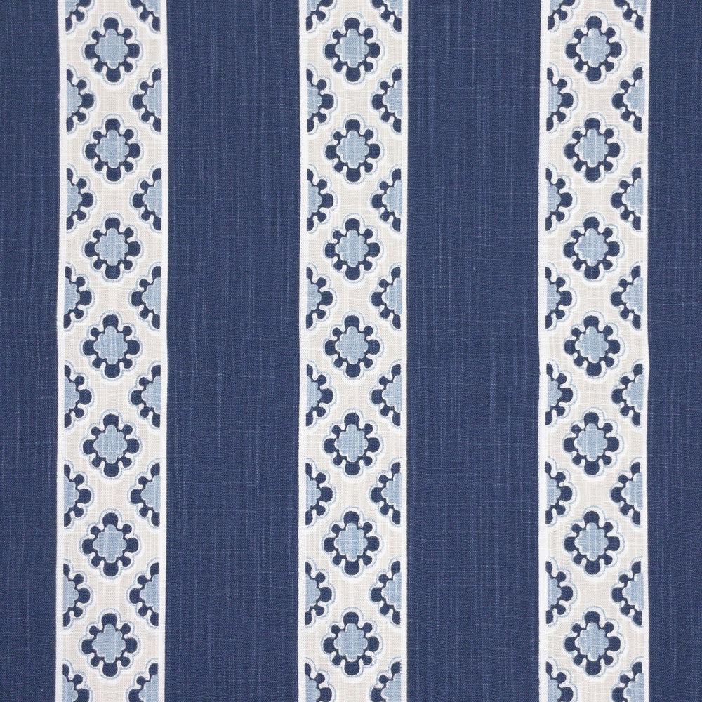 Entice 5 Navy by Aoc Designer Fabric THE ART OF COLOR HERITAGE II 100%COT USA PERFORMANCE RATED FABRIC FLAME RETARDANT-U.F.A.C. CLASS 1 FLAME RETARDANT-N.F.P.A. 260A CLASS 1 CATB 117-2013 WYZENBEEK 100 000 DOUBLE RUB WEAR TEST (HEAVY DUTY) Horizontal: 5.375 and Vertical: 2.125 54 in - Swanky Fabrics -