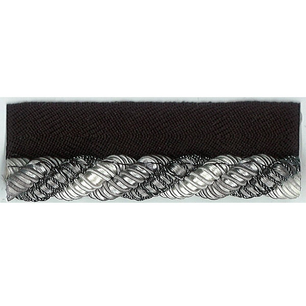 Essay 1 Silver by Stout Designer Trim JUST CORDS 62%COT 32%SVI 6%MTL CHINA Horizontal: 0.000 and Vertical: 0.000 0.38 in - Swanky Fabrics -