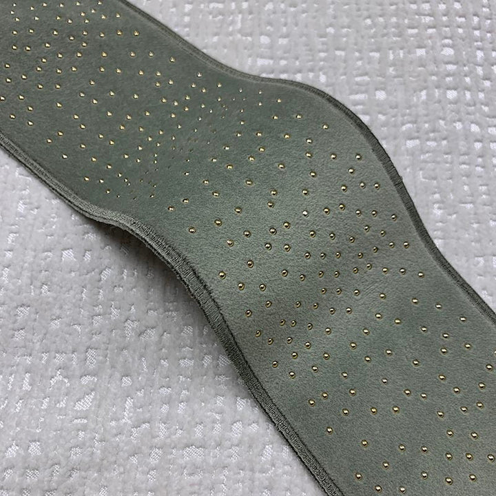 Estella Tape Lemongrass by Magnolia Designer Trim - 82Poly/11Ray/7Met China Horizontal: and Vertical: 3.15 - Swanky Fabrics -