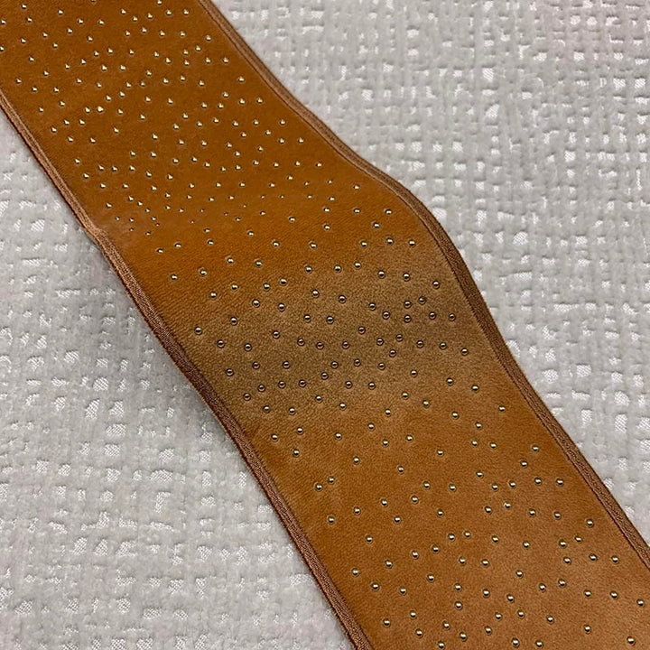 Estella Tape Spice by Magnolia Designer Trim - 82Poly/11Ray/7Met China Horizontal: and Vertical: 3.15 - Swanky Fabrics -